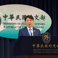 台湾外交部の報道官、蕭光偉氏が中国の発言に対応する。(写真/鍾秉哲撮影) 台湾外交部の報道官、蕭光偉氏が中国の発言に対応する。(写真/鍾秉哲撮影)