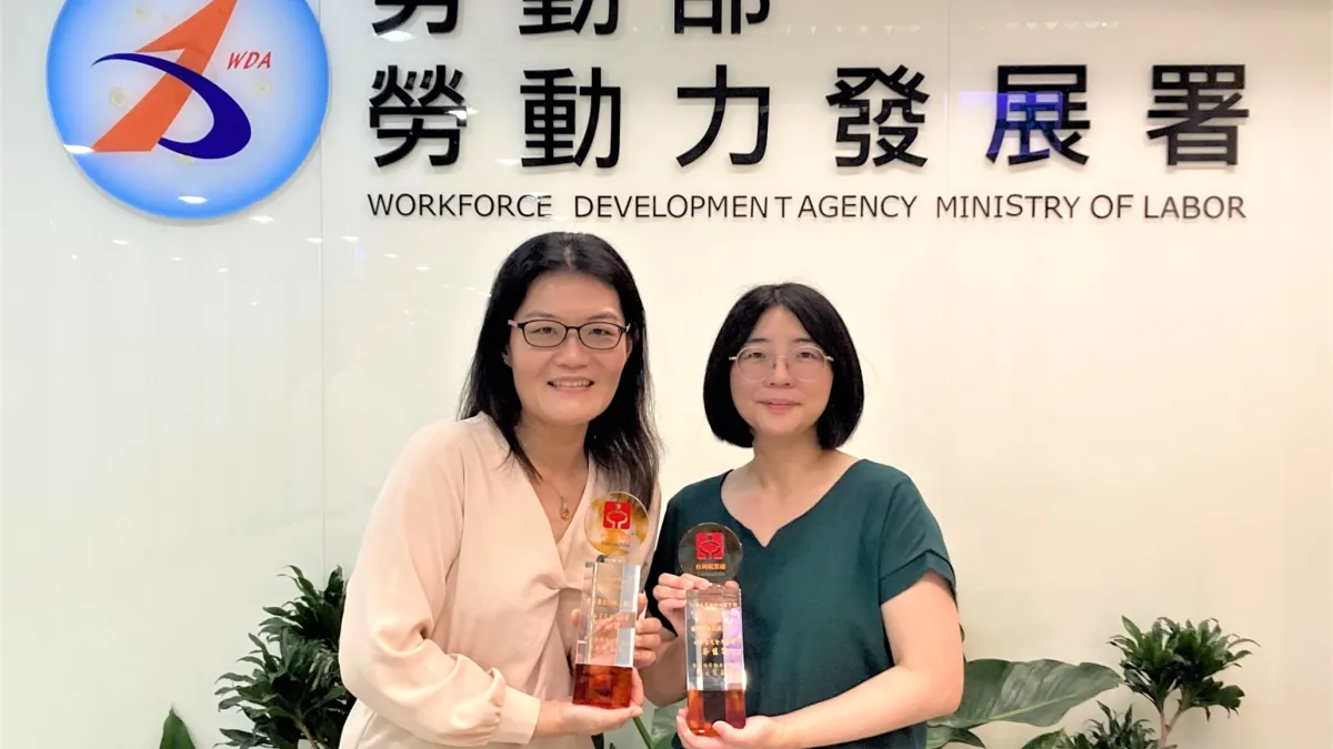 勞動部勞動力發展署表揚所屬機關績優人員,北分署共有5人獲獎。(圖/勞動力發展署北分署提供)