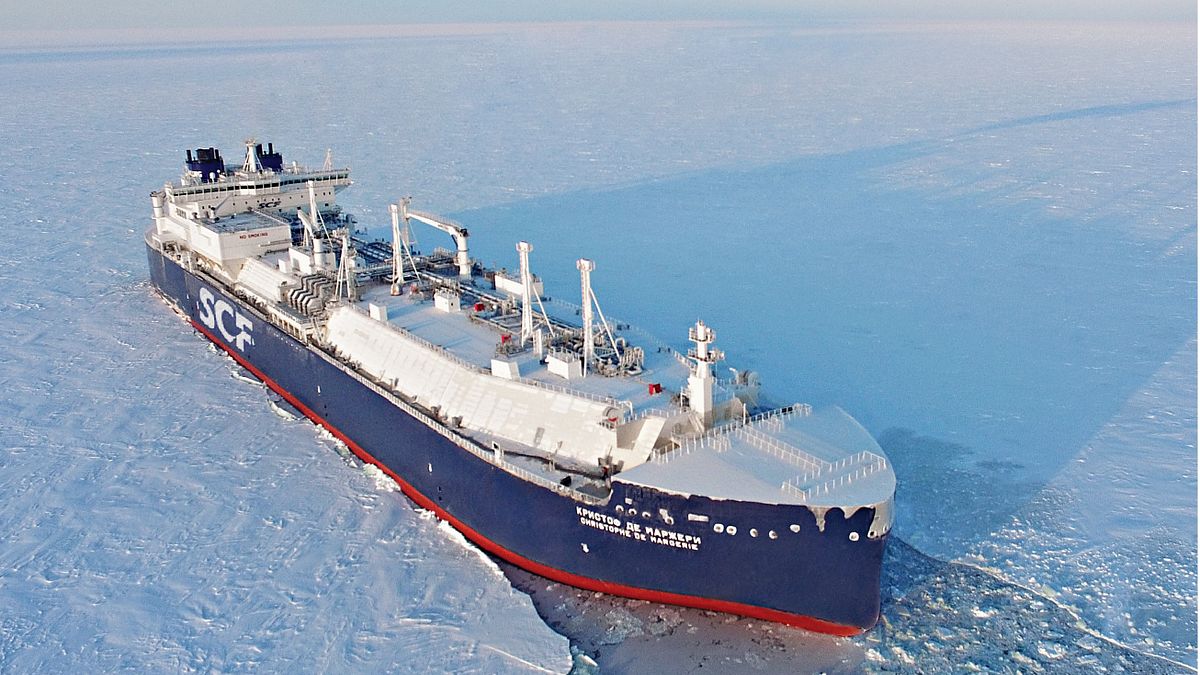 俄羅斯油輪「馬哲睿號」(Christophe de Margerie)。(SCF公司) 俄羅斯油輪「馬哲睿號」(Christophe de Margerie)。(SCF公司)