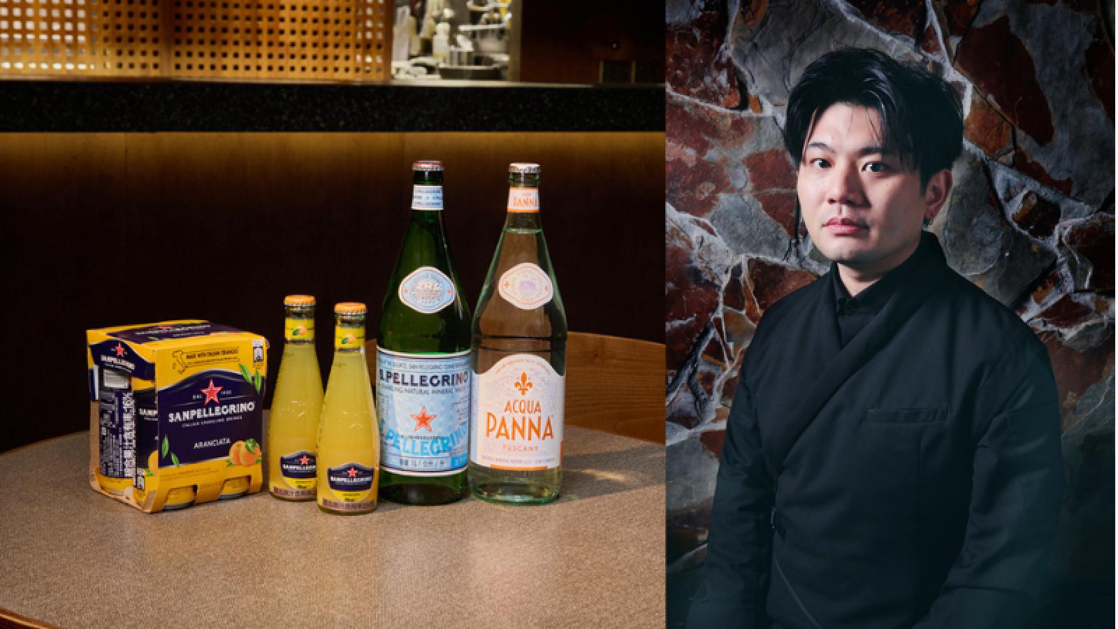 頂級佐餐水—聖沛黎洛、普娜 昇華料理風味介質 精彩菜色收錄於米其林一星餐廳Wok by O'BOND新一季套餐
