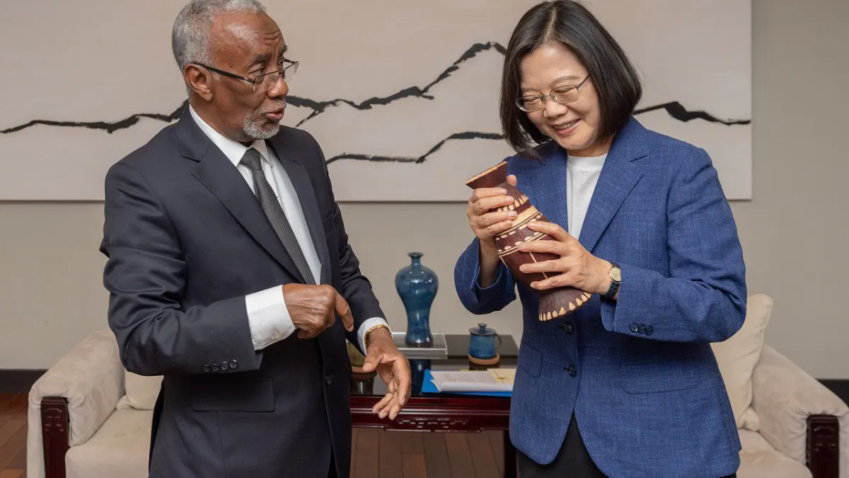 蔡英文總統2020年2月在總統府會見索馬利蘭外交部長穆雅辛(Yasin Haji Mohamoud)(蔡英文總統推特)