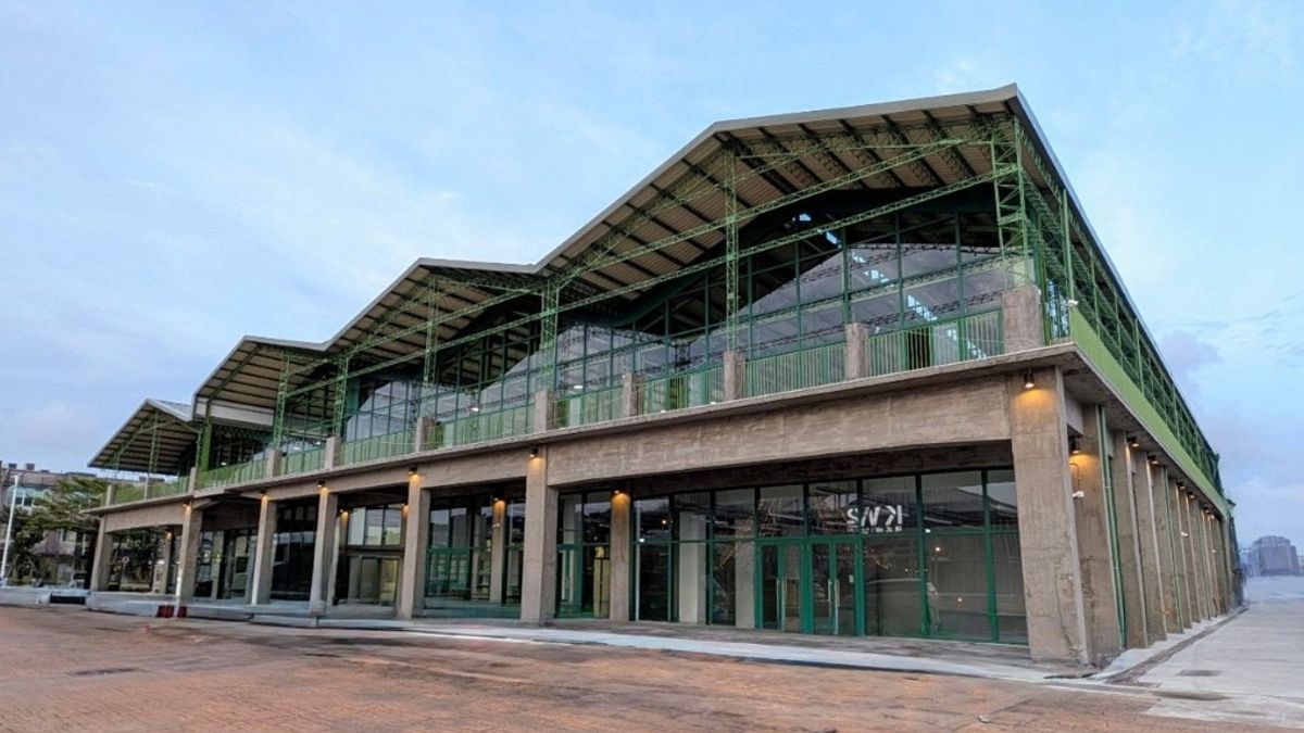 2025年改造中香蕉碼頭近景。(圖/高市都發局提供) 2025年改造中香蕉碼頭近景。(圖/高市都發局提供)