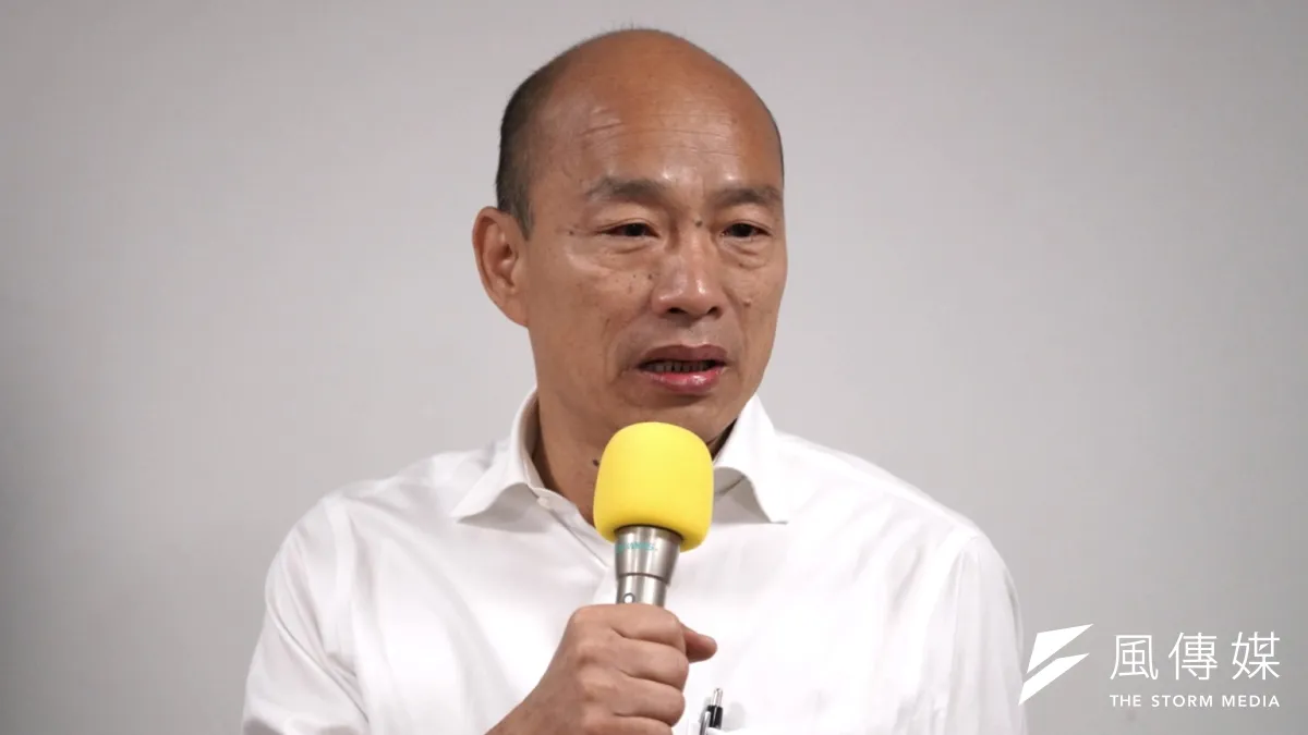 國民黨總統參選人韓國瑜(見圖)主張「母語在家學」,相關發言引發爭議。(資料照,盧逸峰攝)