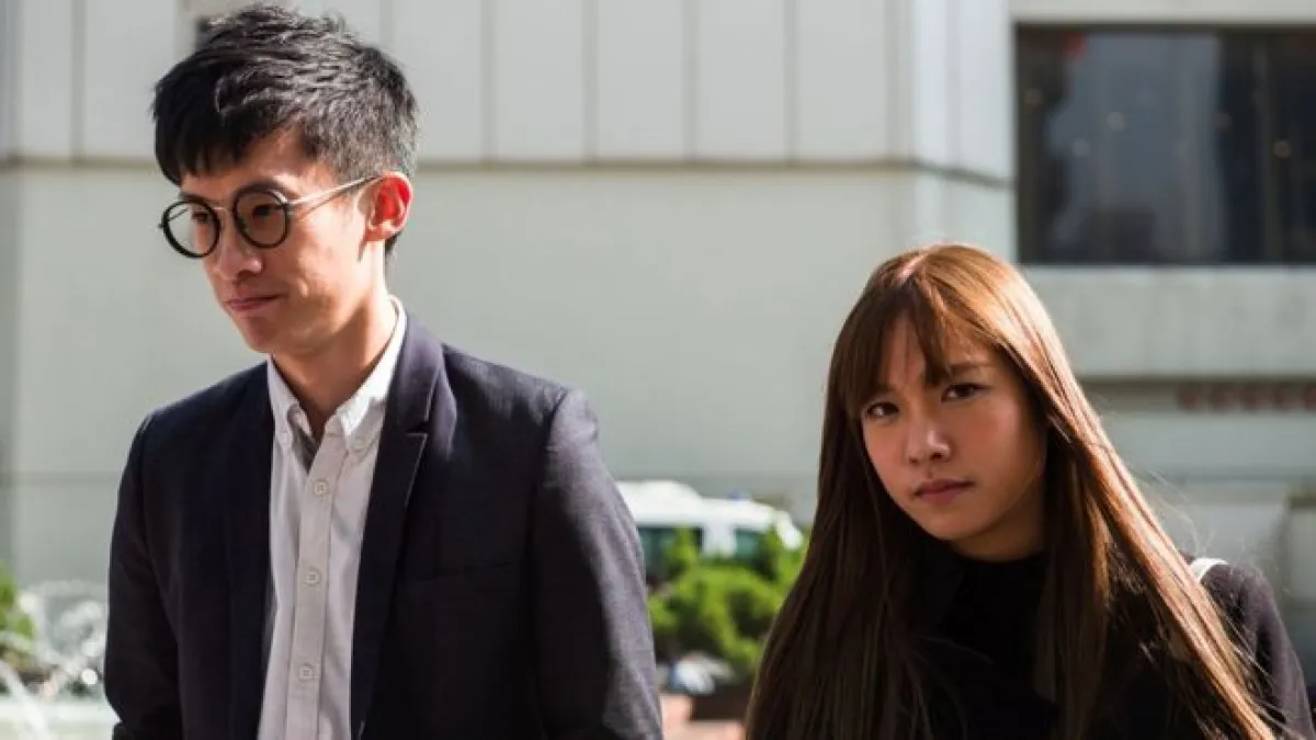 香港立法會議員梁頌恆(左)、游蕙禎(右)有意直接向終審法院要求三審。(圖取自BBC中文網)