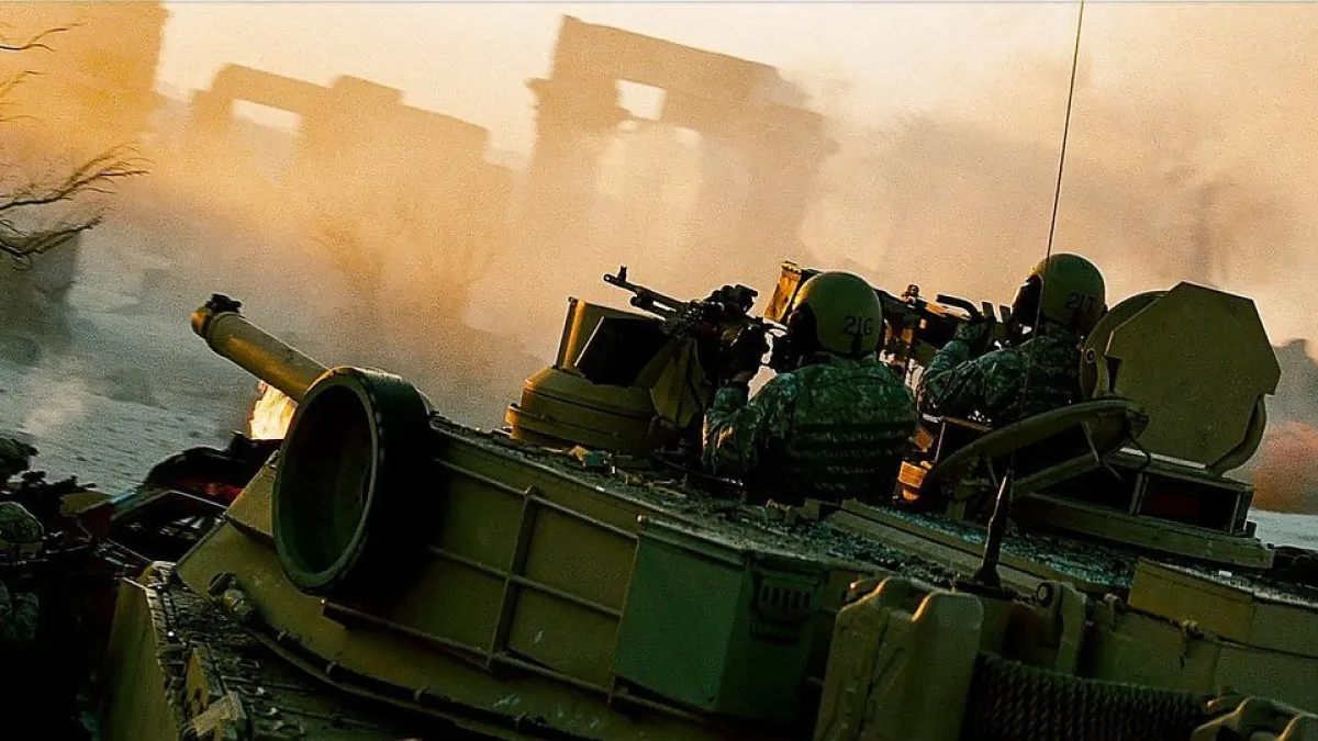 美軍的艾布蘭主力戰車。(美聯社)