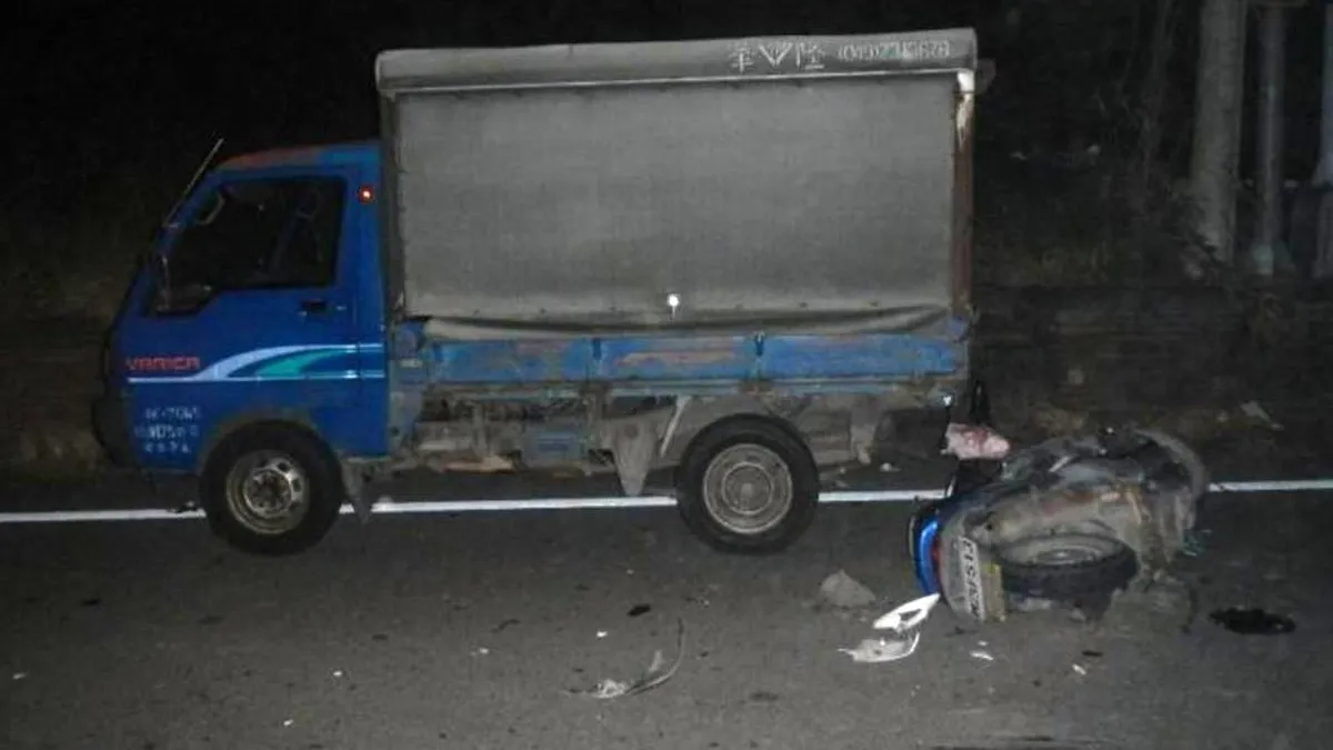 中國新娘撞上違停小貨車倒地 遭後方轎車拖行身亡