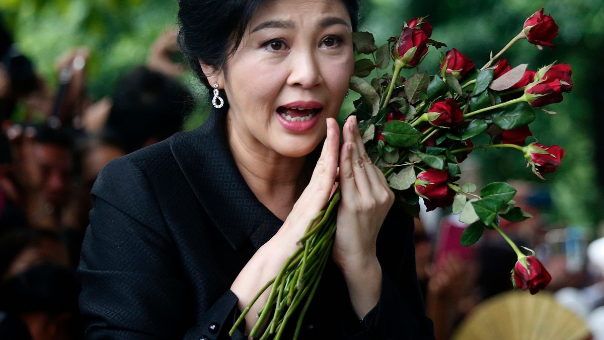 泰國最高法院27日宣判泰國前總理穎拉「稻米補貼瀆職案」,穎拉被判5年有期徒刑,但她依舊未出庭(AP) 泰國最高法院27日宣判泰國前總理穎拉「稻米補貼瀆職案」,穎拉被判5年有期徒刑,但她依舊未出庭(AP)