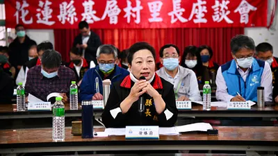 花蓮縣長徐榛蔚率縣府團隊前往瑞穗鄉、光復鄉、豐濱鄉,召開112年度花蓮市基層村里鄰長政令宣導座談會。(圖/花蓮縣政府提供)