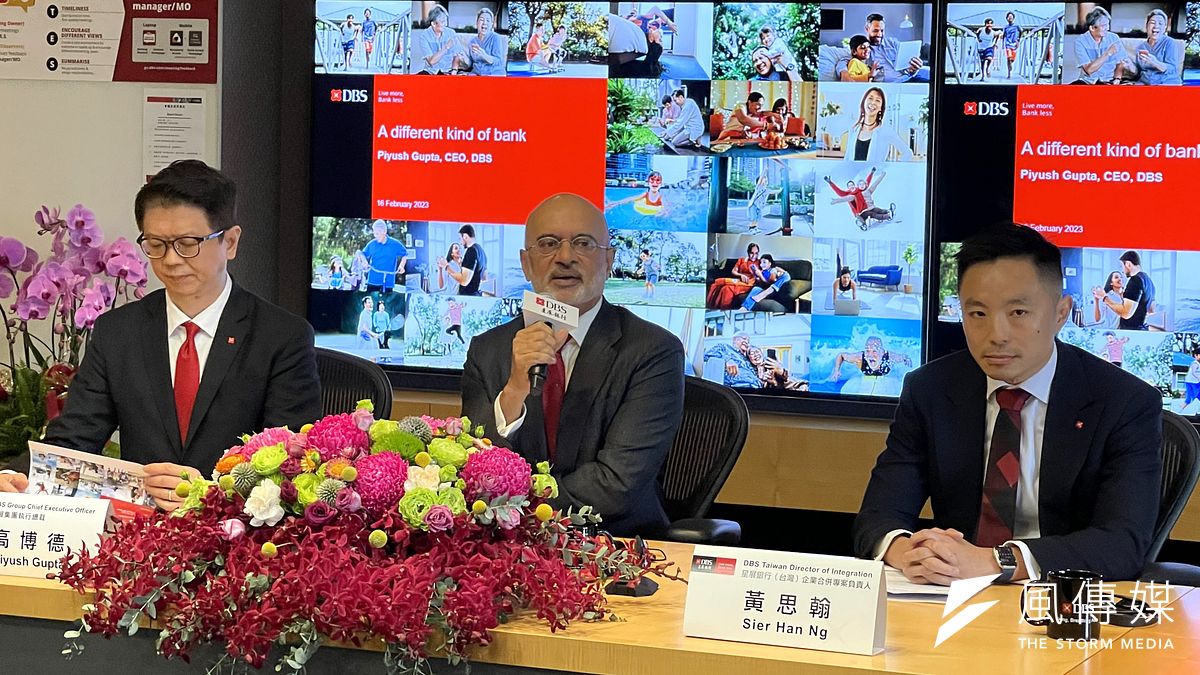 星展集團執行總裁高博德 (Piyush Gupta)16日訪台,強調星展比較像科技公司。 (謝錦芳攝) 星展集團執行總裁高博德 (Piyush Gupta)16日訪台,強調星展比較像科技公司。 (謝錦芳攝)