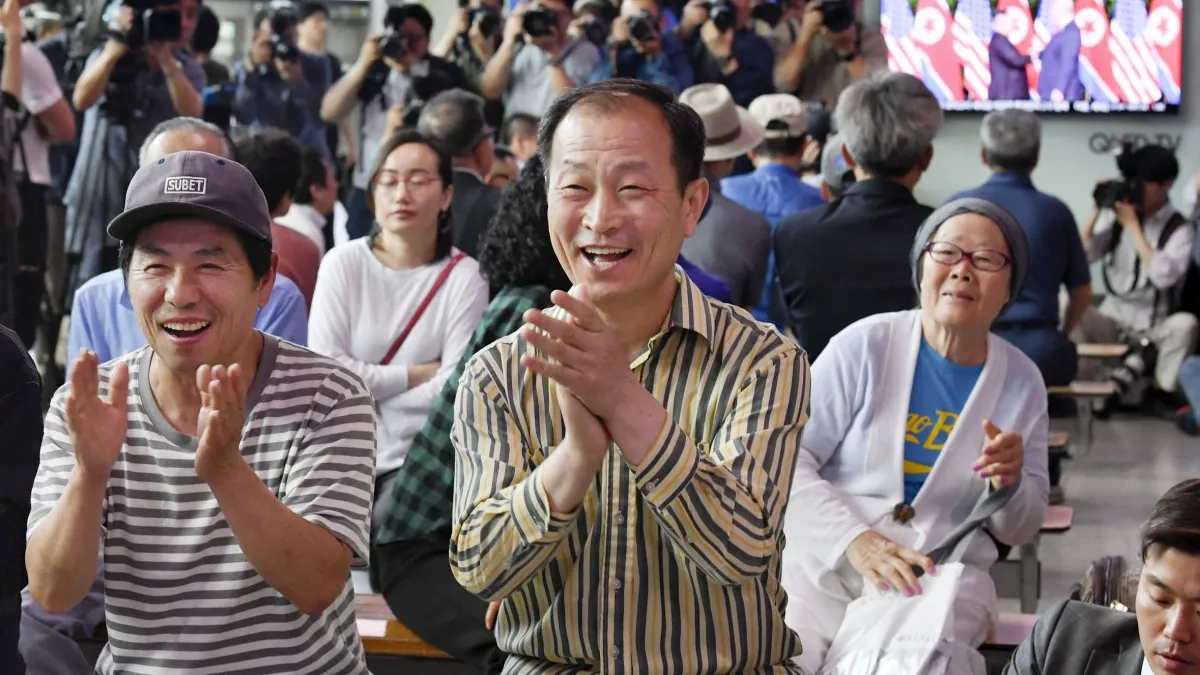 2018年6月12日川金會,南韓社會高度關注(AP)
