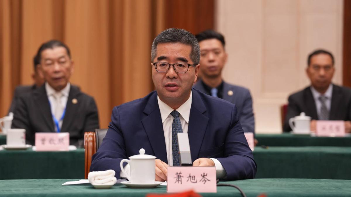 率團出席雲台會、會雲南省委書記 蕭旭岑:兩岸維持對話是台灣主流民意