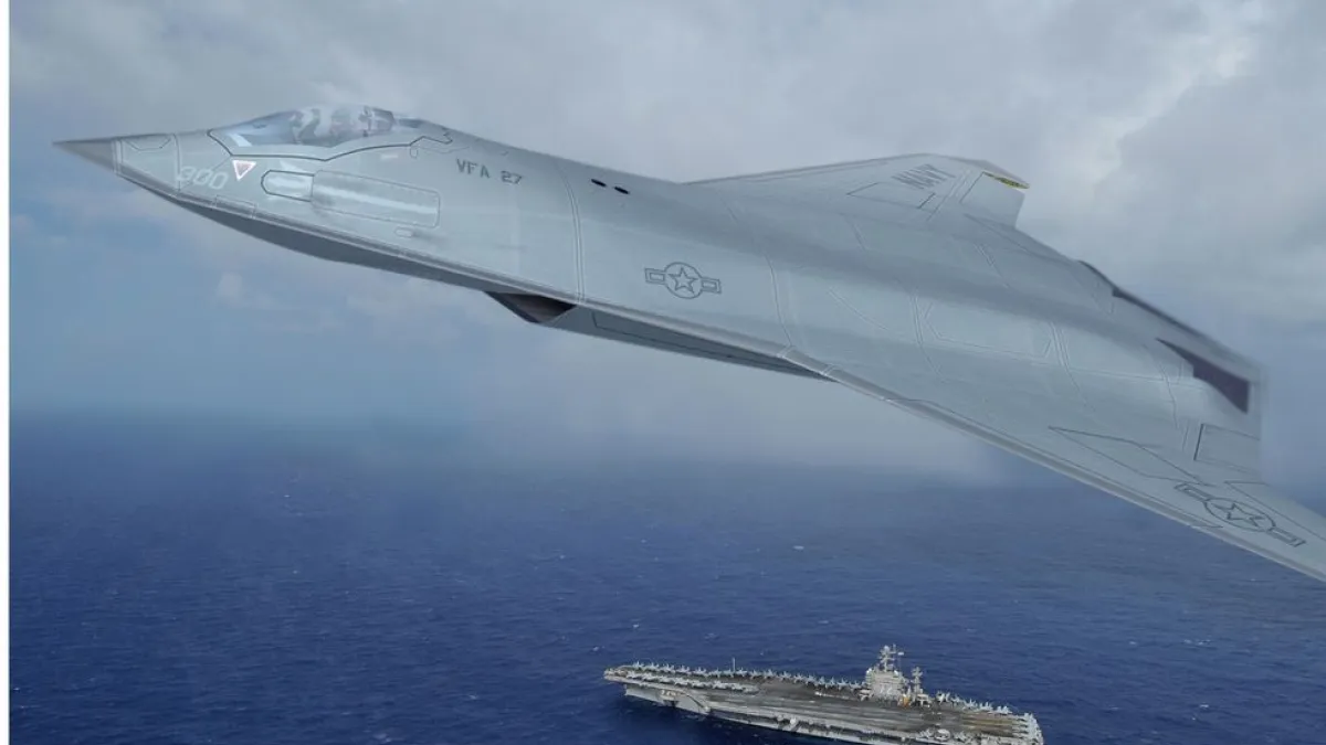 美軍第六代戰機想像圖。(美國海軍)