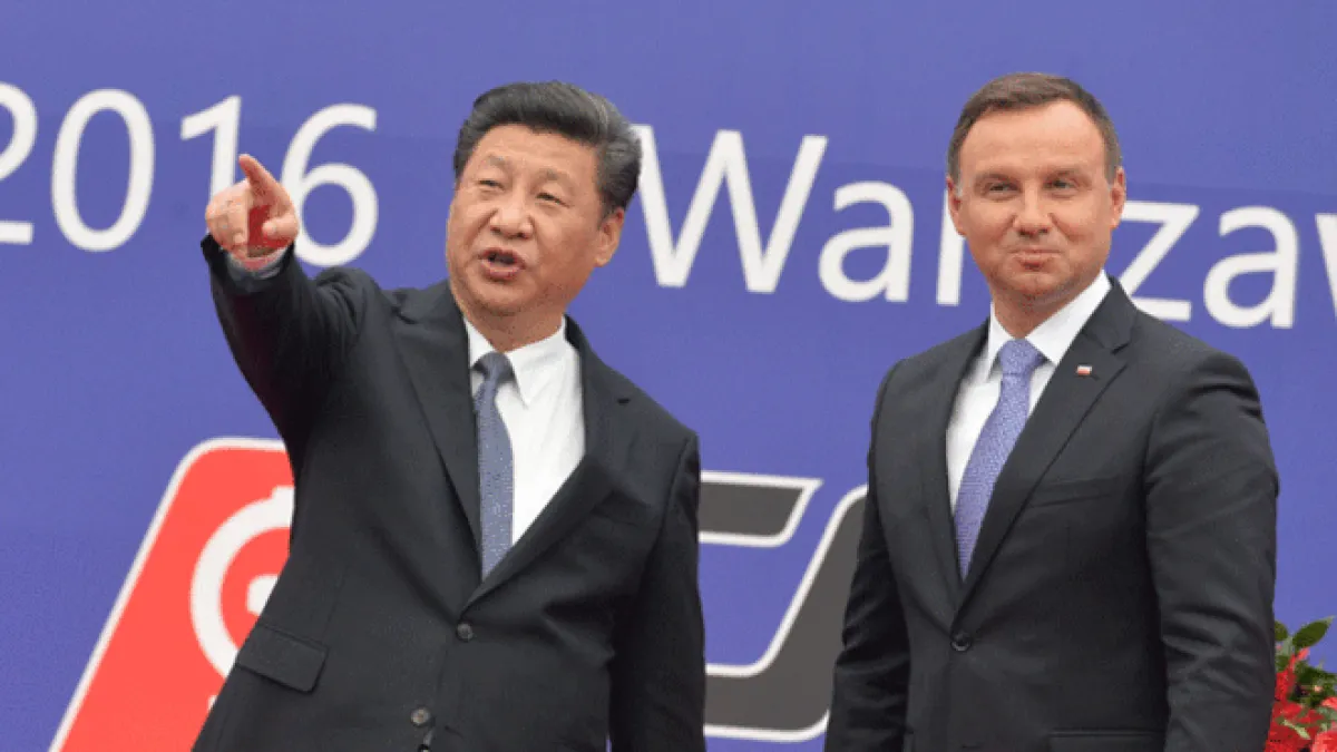習近平希望波蘭能成為中國出口歐洲的門戶。(BBC中文網)