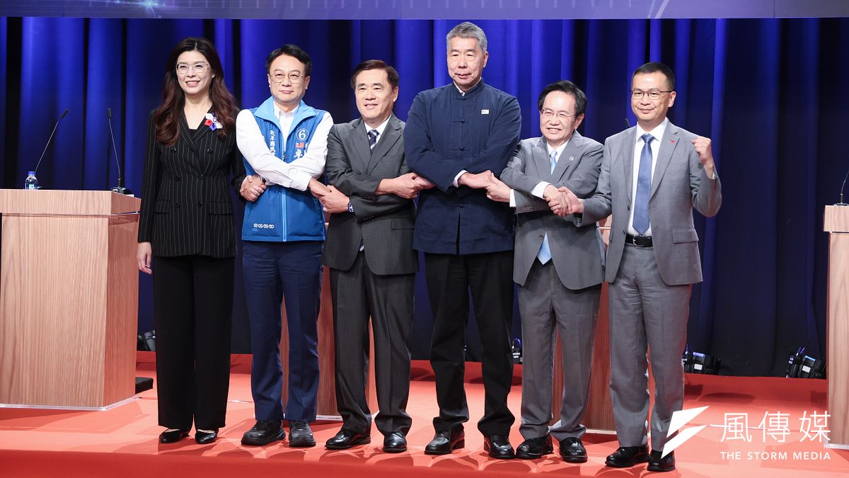 中國國民黨黨主席選舉電視辯論會。(陳品佑攝) 中國國民黨黨主席選舉電視辯論會。(陳品佑攝)