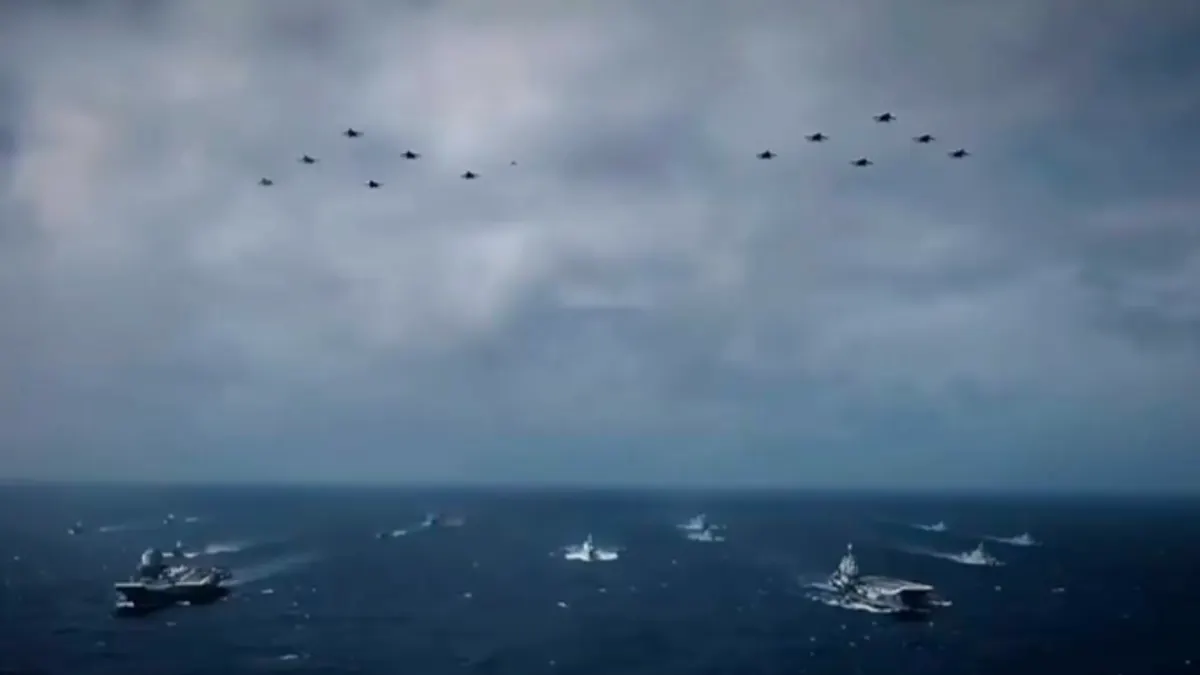 中国軍の台湾海峡周辺での演習は常態化している。(画像/中国SNS「微信」公号より) 中国軍の台湾海峡周辺での演習は常態化している。(画像/中国SNS「微信」公号より)