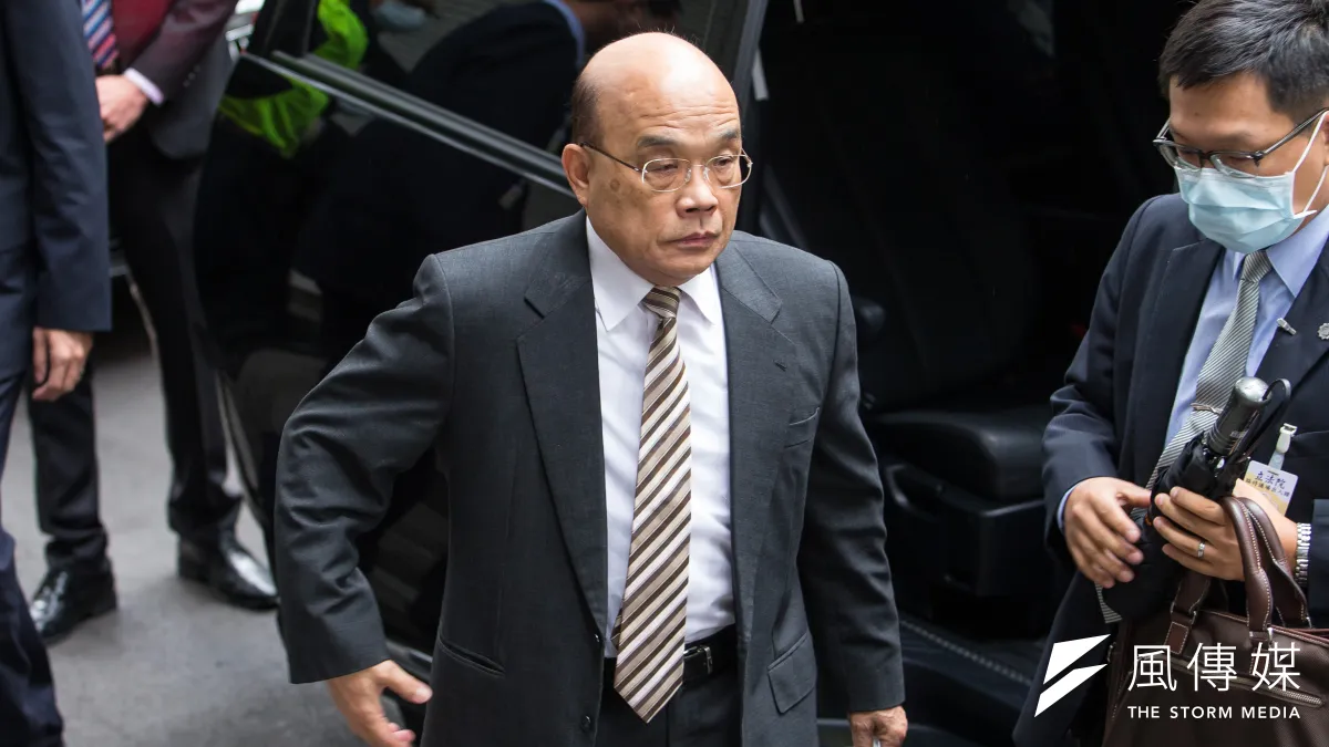 行政院長蘇貞昌12日出席行政院院會。(資料照,顏麟宇攝)