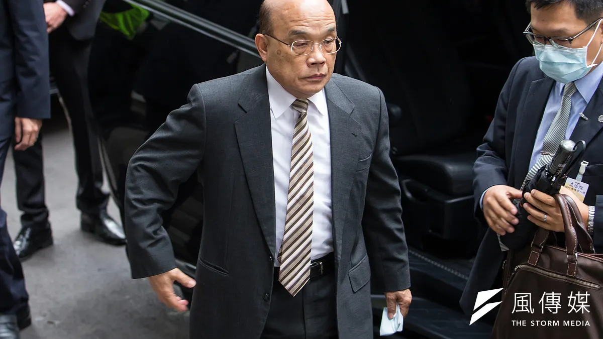行政院長蘇貞昌12日出席行政院院會。(資料照,顏麟宇攝) 行政院長蘇貞昌12日出席行政院院會。(資料照,顏麟宇攝)