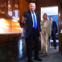 U.S. President Donald Trump visits Elvis Presley's former home in Tennessee on March 23, 2026. (AP) U.S. President Donald Trump visits Elvis Presley's former home in Tennessee on March 23, 2026. (AP)