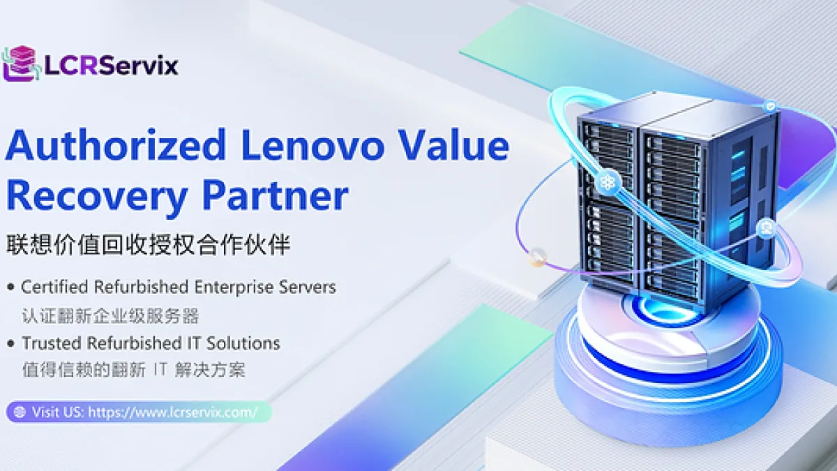 As IT Infrastructure Costs Rise, LCRServix Brings Lenovo Certified Refurbished Servers to Hong Kong Businesses