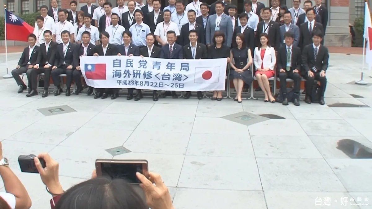 日本自民黨訪竹市 林智堅親自接待