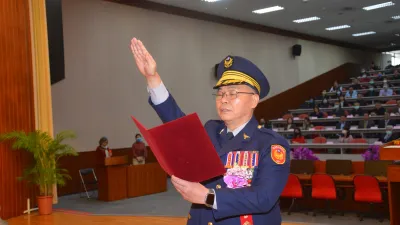 面對2026年九合一大選,新北市警察局長方仰寧(見圖)率基層提前啟動布雷。(資料照,警專校友總會提供)