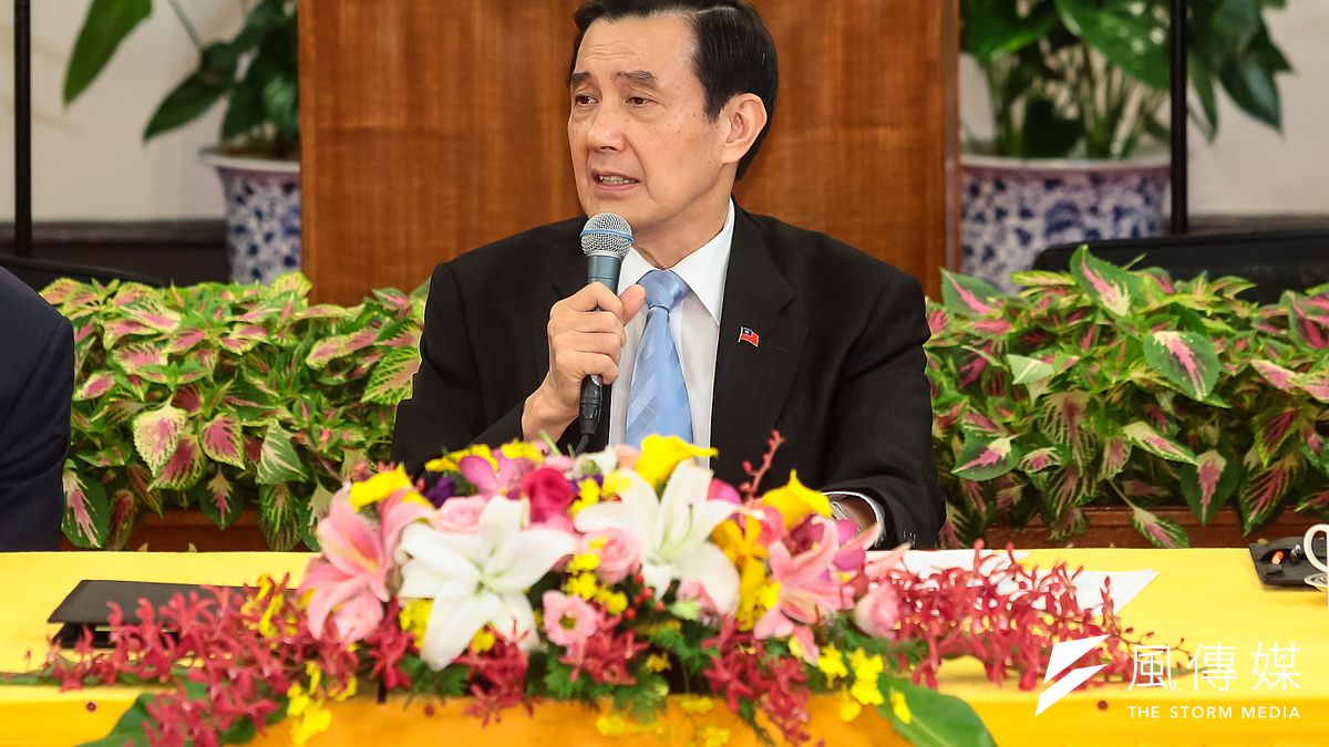 馬英九總統於府內舉行國際記者會說明馬習會。(顏麟宇攝) 馬英九總統於府內舉行國際記者會說明馬習會。(顏麟宇攝)