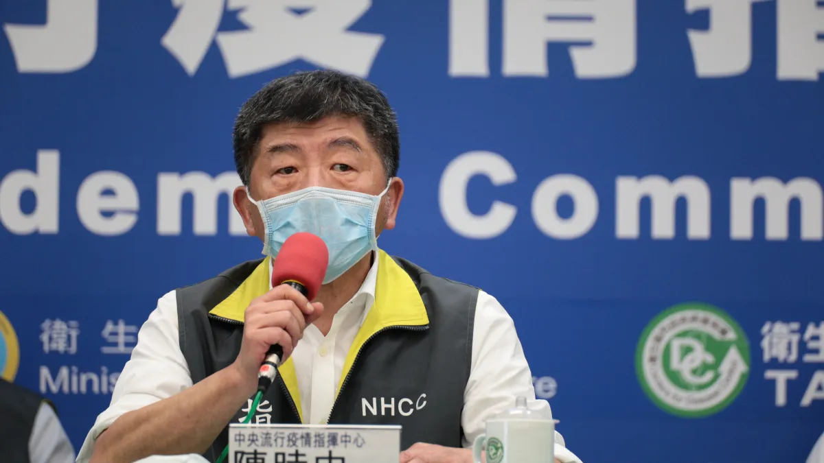 中央流行疫情指揮中心指揮官陳時中。(指揮中心提供)