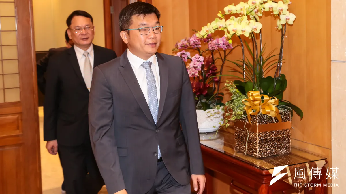 立法院副院長蔡其昌21日接見布吉納法索國會第一副議長桑卡拉(Benewende Sankara)。(顏麟宇攝)