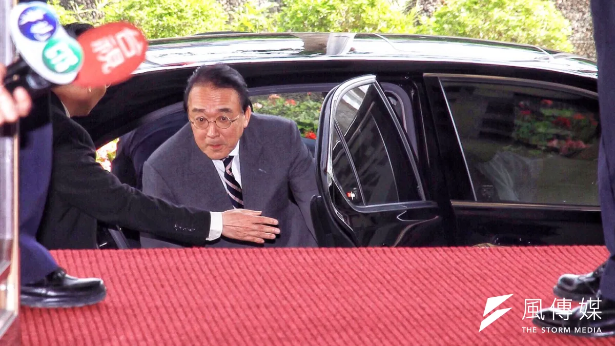 外交部長林永樂召見駐台代表沼田幹夫。(曾原信攝)