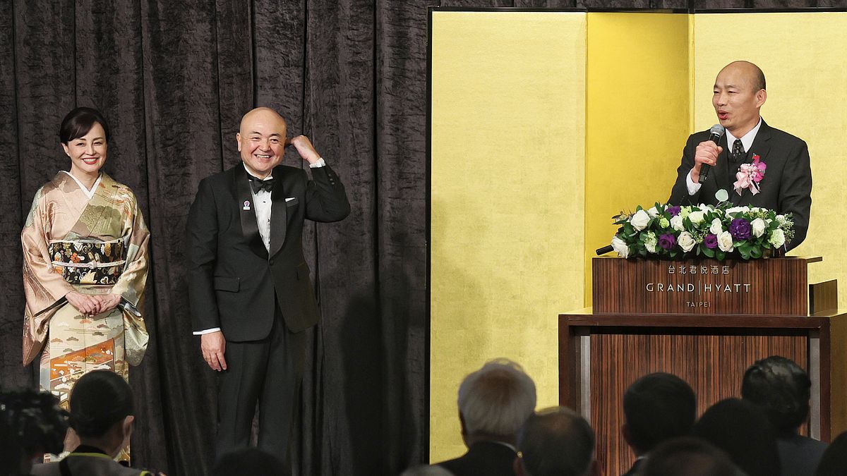 日本台灣交流協會代表片山和之26日出席「日本天皇陛下華誕慶祝酒會」。(柯承惠攝) 日本台灣交流協會代表片山和之26日出席「日本天皇陛下華誕慶祝酒會」。(柯承惠攝)