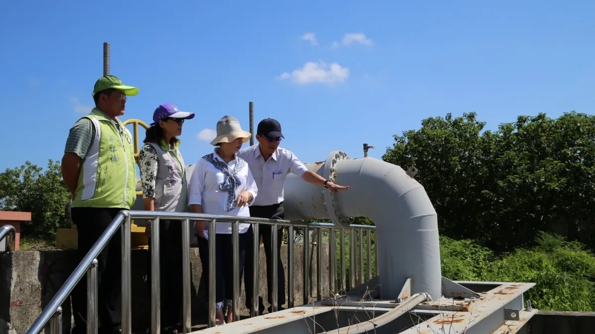 為防颱做萬全準備 張花冠視察縣內抽水站運作
