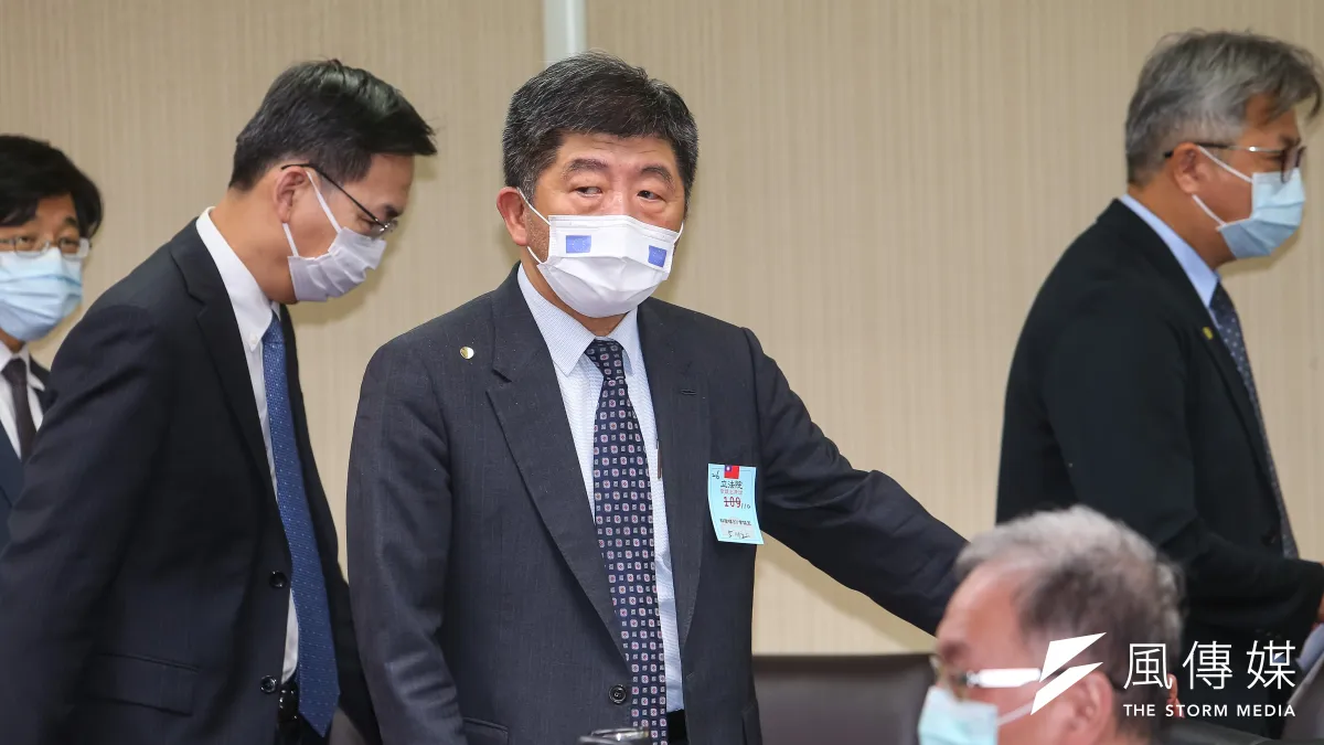 衛福部長陳時中12日於衛環委員會備詢。(顏麟宇攝)