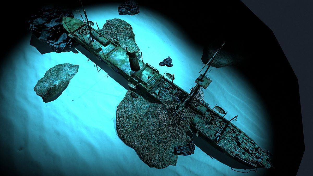 博哈拉號3D建模。(圖/新北市立十三行博物館提供) 博哈拉號3D建模。(圖/新北市立十三行博物館提供)