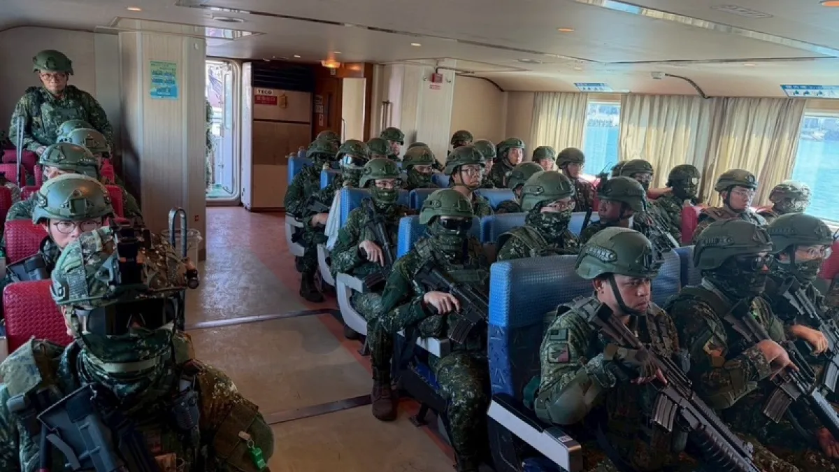 國軍跨海赴綠島蘭嶼實施守備演練。(第二作戰區提供)