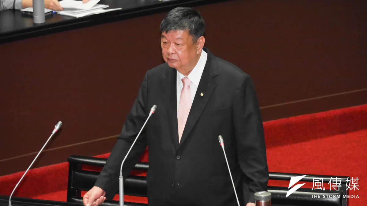圖為立委陳雪生於立院議場質詢。(蔡親傑攝)