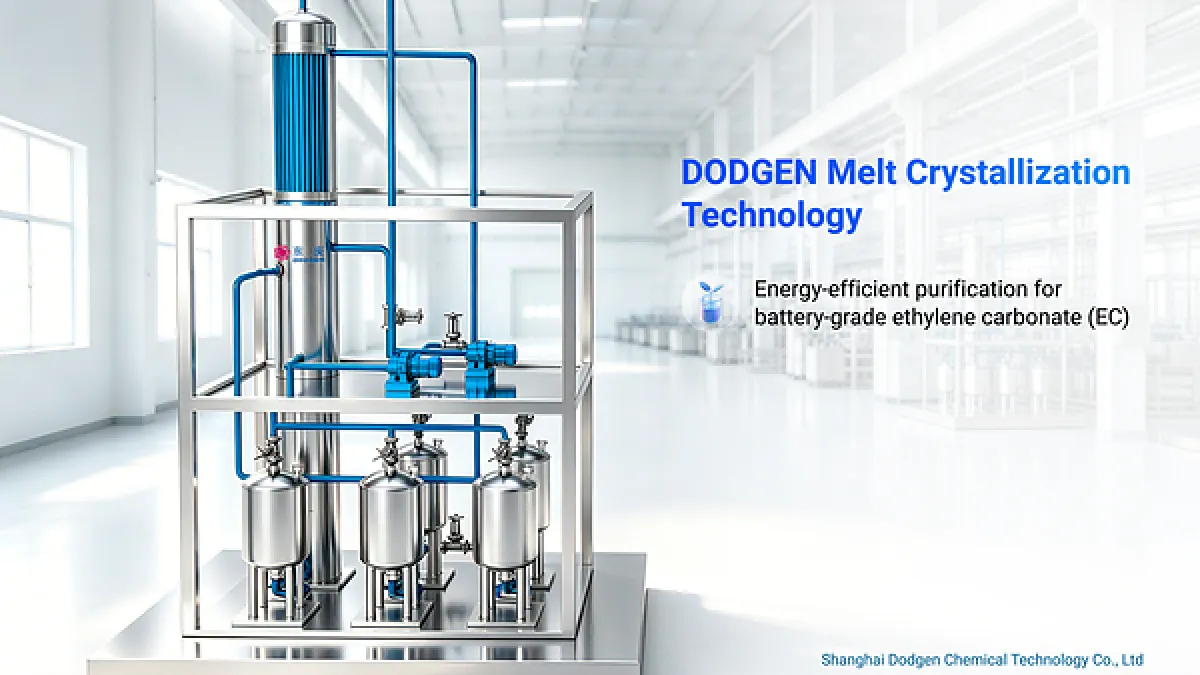 China's MIIT Recognizes DODGEN Melt Crystallization Technology for 72% Energy Reduction in Ethylene Carbonate Purification