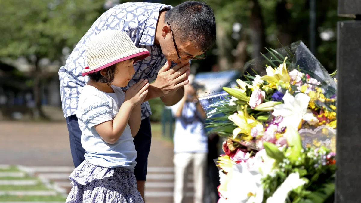 長崎原爆75周年(AP)