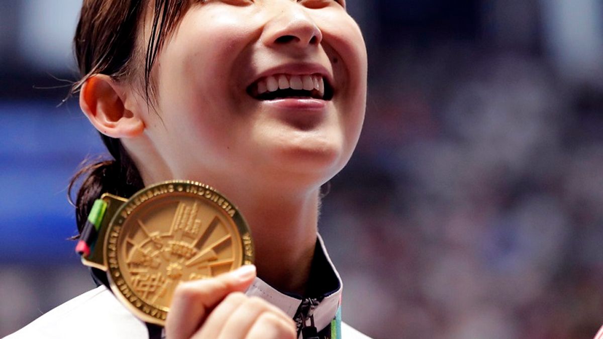 池江璃花子亞運獨攬6金,創日本亞運新高紀錄。(美聯社) 池江璃花子亞運獨攬6金,創日本亞運新高紀錄。(美聯社)