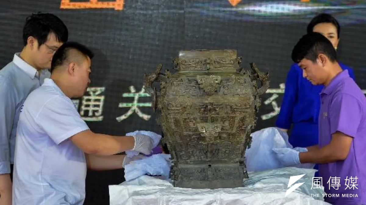 「方罍之王」送回湖南的「完罍歸湘」儀式。(新華網)