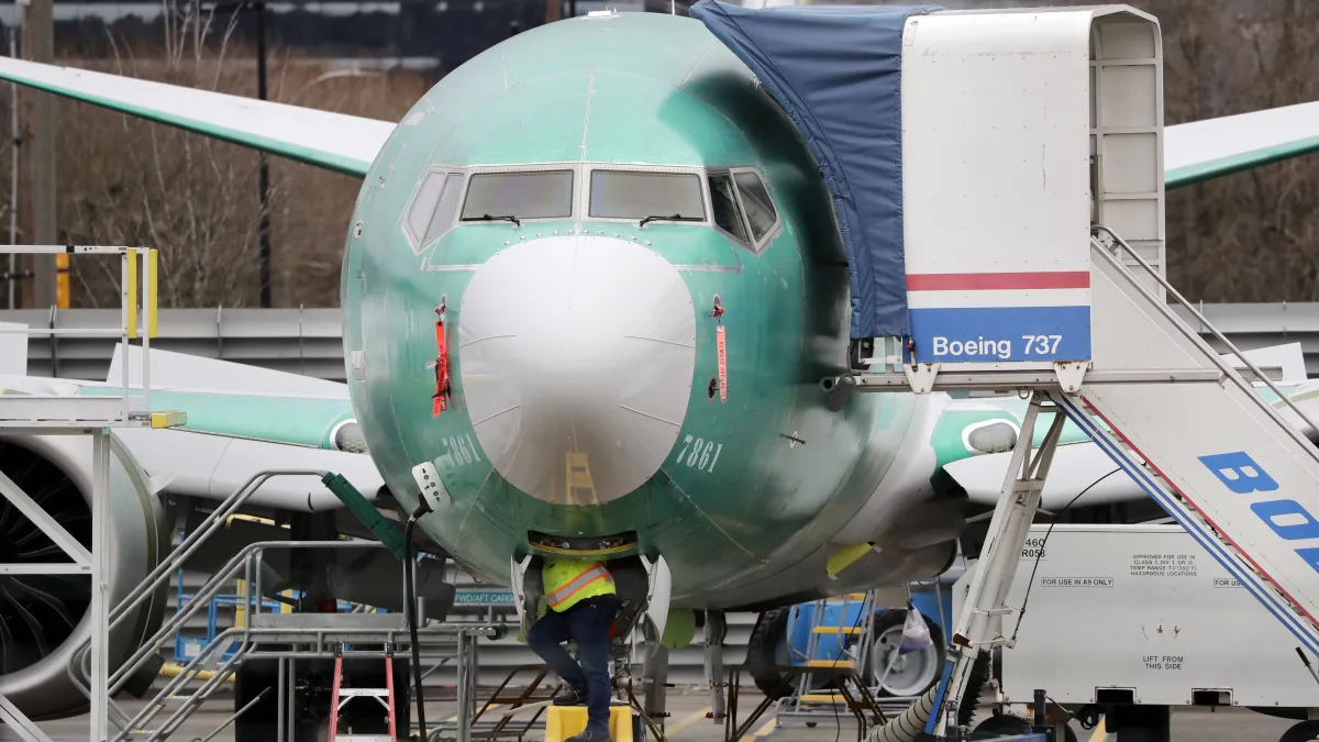 波音737 MAX系列客機長年累積許多安全爭議。(資料照,美聯社)