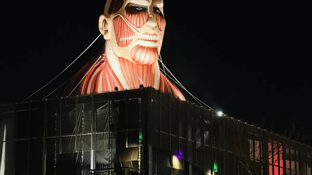 《進擊的巨人》現身2025台灣燈會在桃園,引發許多動漫迷驚喜(圖/桃園市政府提供)