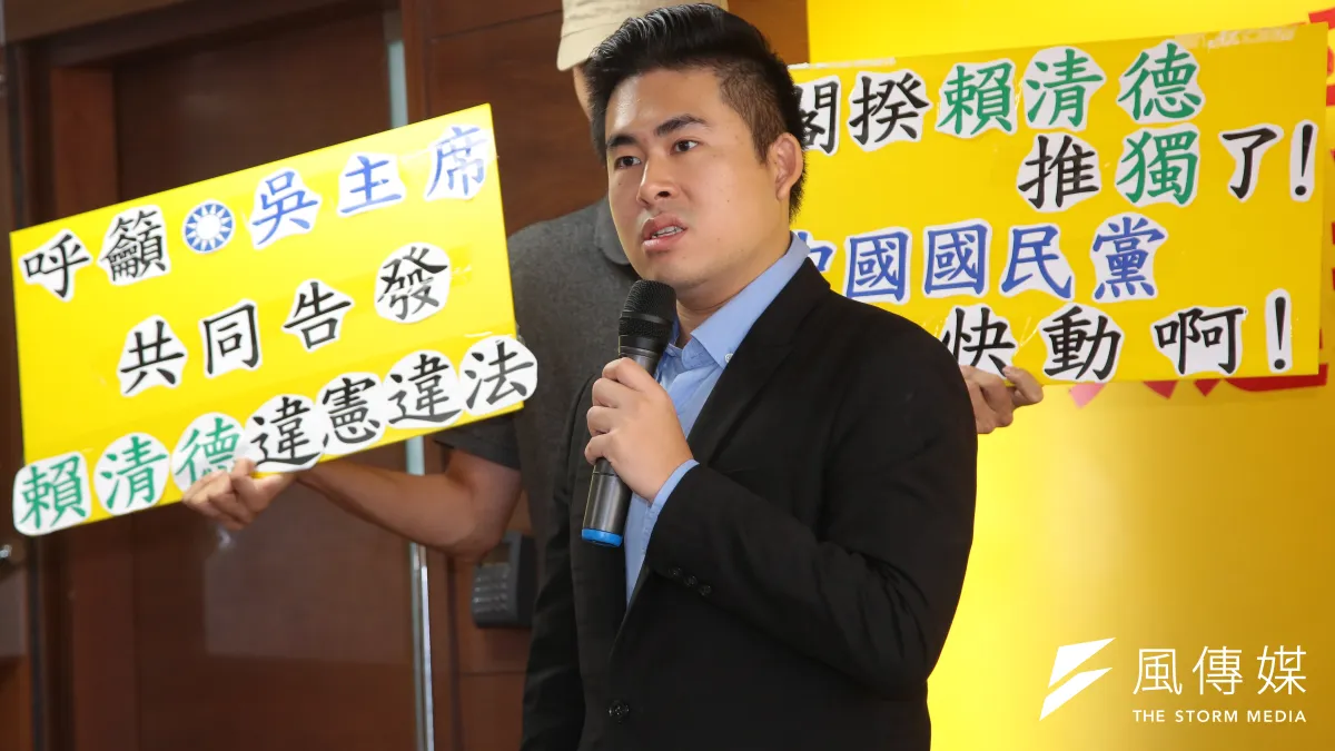 新黨發言人王炳忠等人遭到檢調搜索。(顏麟宇攝)