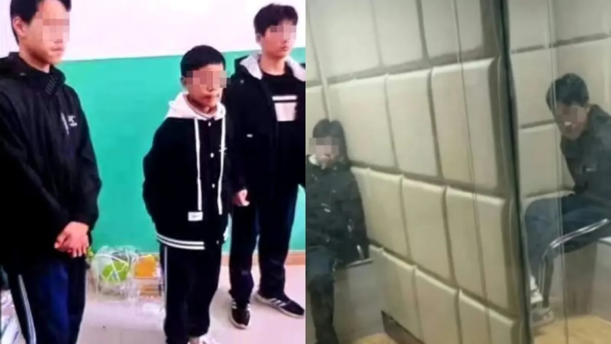 涉嫌長期霸凌、拿鐵鍬虐殺同班同學的3名國中生,年紀不滿14歲。(圖/翻攝自微博)
