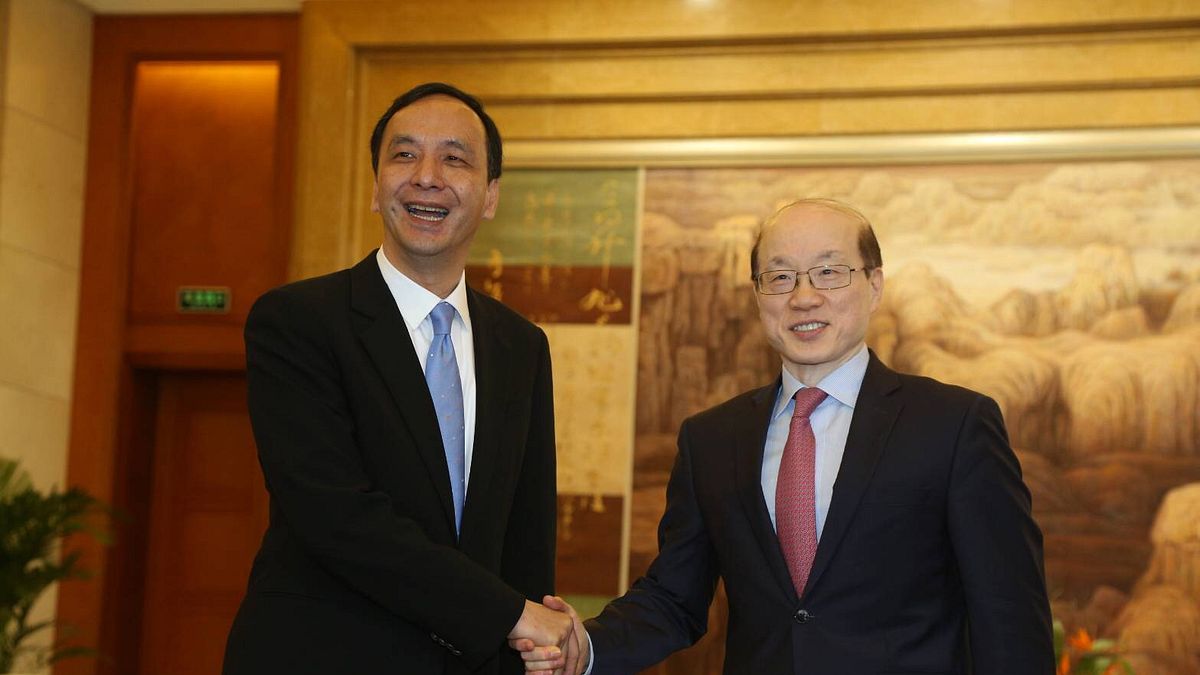 大陸國台辦主任劉結一26日與新北市長朱立倫舉行「朱劉會」。(新北市政府提供) 大陸國台辦主任劉結一26日與新北市長朱立倫舉行「朱劉會」。(新北市政府提供)