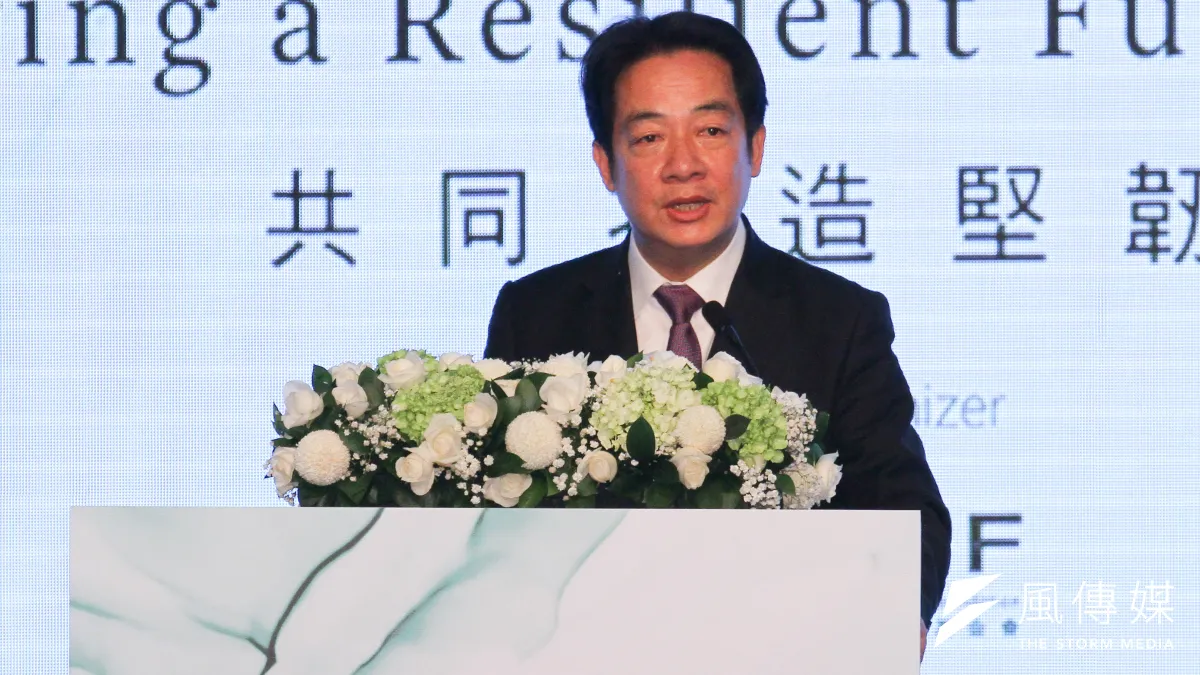 2020年10月8日,時任副總統賴清德出席台灣亞洲交流基金會舉辦的「2020年玉山論壇:亞洲創新與進步對話 」論壇。(蔡親傑攝)