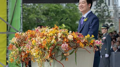 賴清德總統就職談話,強調中華民國與中華人民共和國互不隸屬。(總統府官網)