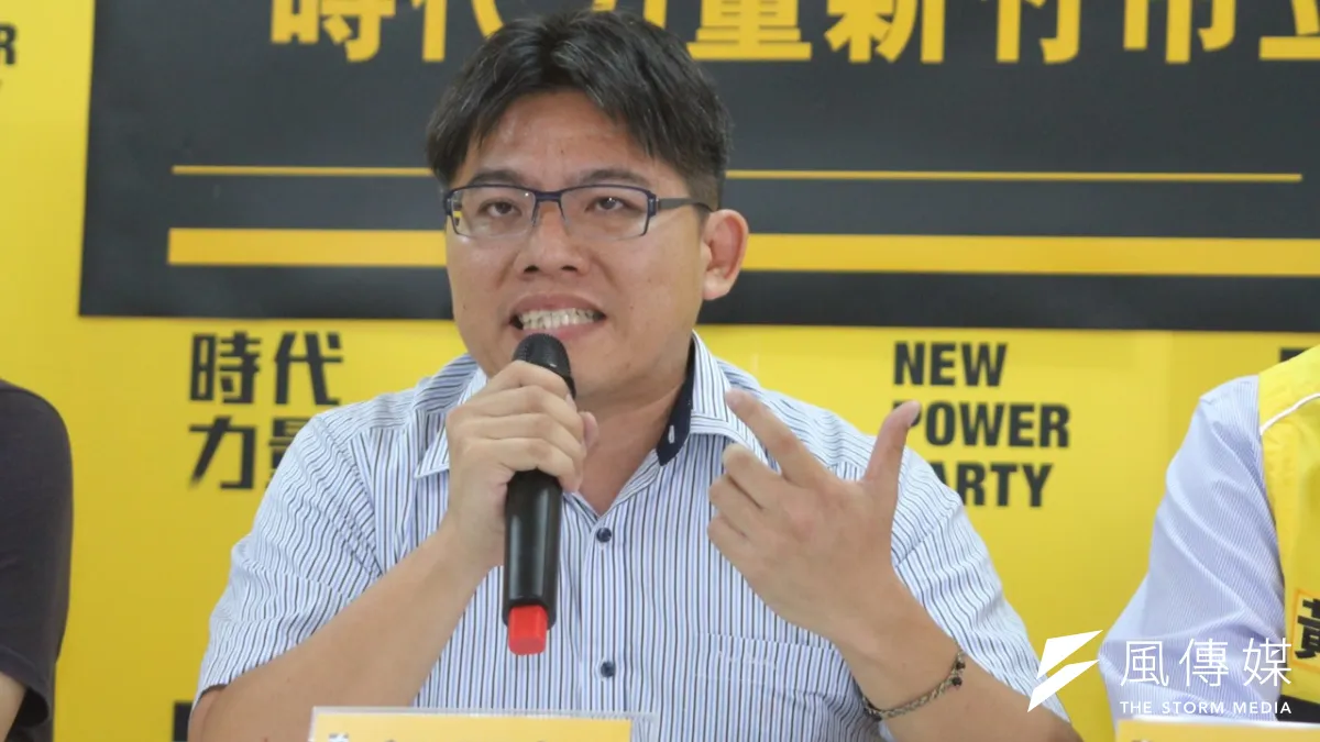 時代力量新竹市立委參選人邱顯智(曾原信攝)