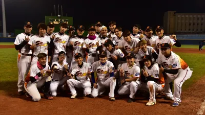藝人孫協志、阿翔帶領的台灣SUN STAR明星棒球隊將與ZOMAZOMA韓國明星棒球隊在屏東進行慈善友誼棒球賽。(圖/屏東縣政府觀光傳播處提供)