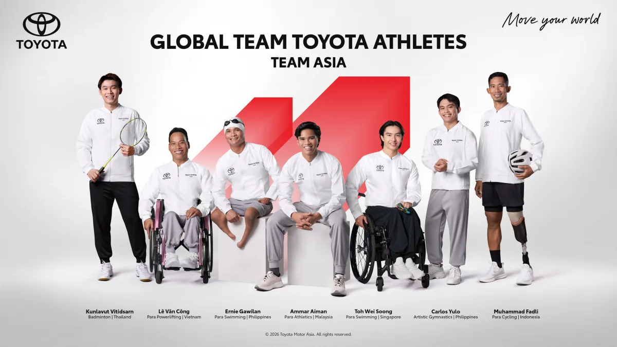 Toyota Asia Names Seven Athletes to Global Team Toyota Roster for Aichi-Nagoya 2026