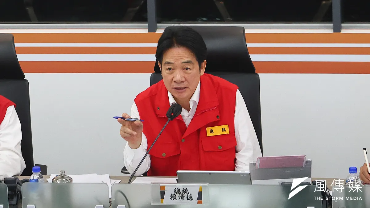 7月29日、台湾総統の頼清徳氏が中央災害対応センターを視察。(写真/顏麟宇撮影) 7月29日、台湾総統の頼清徳氏が中央災害対応センターを視察。(写真/顏麟宇撮影)